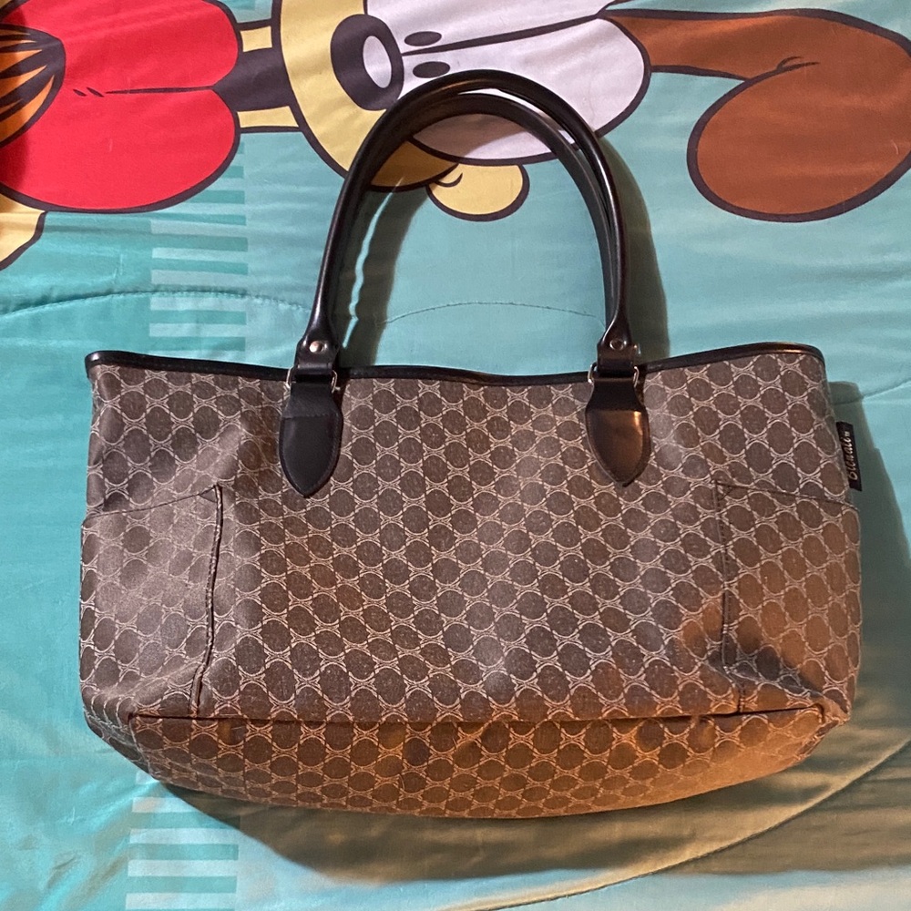 Bienali Elegant Black and Brown Tote Bag new no tags size